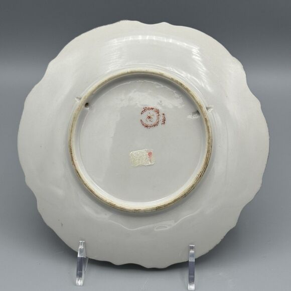 Vtg Last Supper Porcelain Plate Wall Hanging Japan Gold Gilt 6 in Dia Regilous - Picture 3 of 6